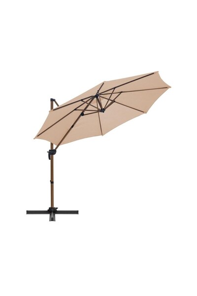 Mirpol Garden/patio umbrella, with joint, beige, 300 cm, Roma