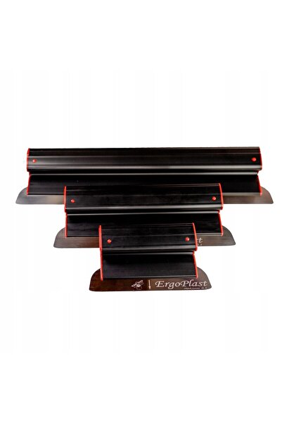 JollyMag Set of 3 professional trowels, stainless steel, 25, 40, 60 cm, Ergop...
