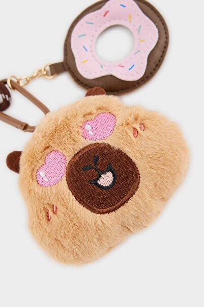 DeFacto Women's Squirrel Themed Charm Keychain F7847Axns