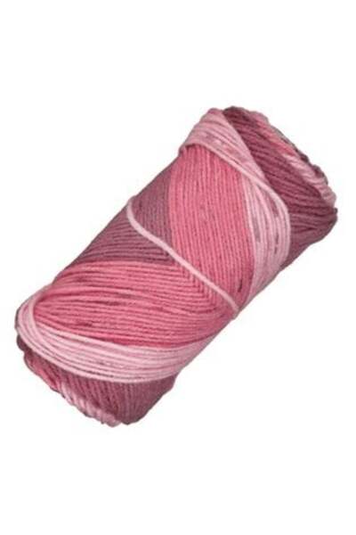 Silver Star Fir de tricotat acrilic bicolor - roz/somon, 100 g
