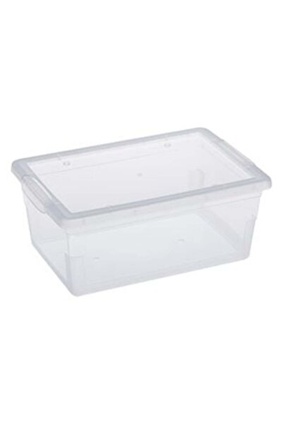 SHOPIENS Storage Box with Transparent Plastic Lid 15L