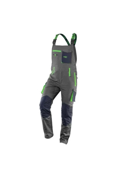NEO Pracovné nohavice s náprsníkom, prémiový model, bavlna, veľkosť XXXL/58