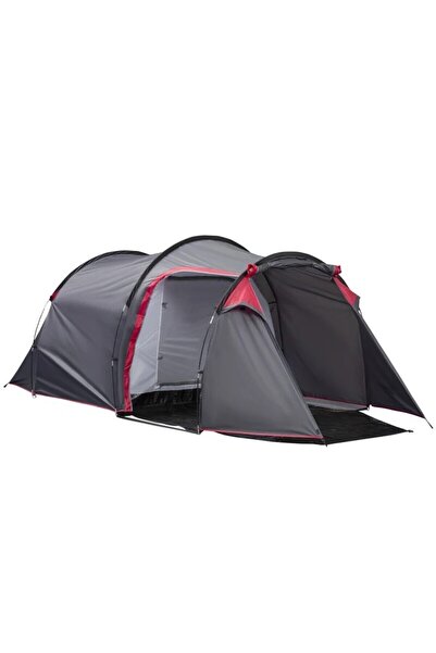 JollyMag Cort camping, 2 persoane, impermeabil, cu vestibul, geanta, gri, 426...