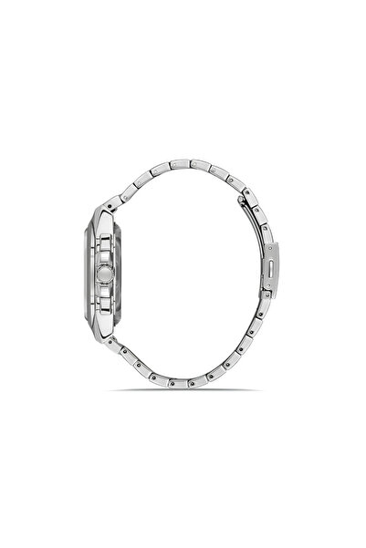 Tesbihane ساعة يد رجالية من الفولاذ الفضي اللون من فيرو، وظائف نشطة 3 ATM مقاومة للماء TH-FM11505A-A15