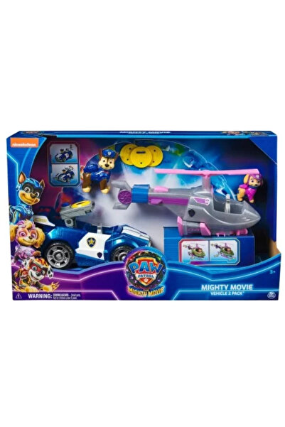 PATRULA CATELUSILOR MIGHTY MOVIE SET 2 VEHICULE