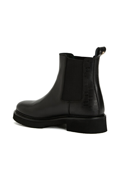 George Hogg Siyah Kadın Deri Bot