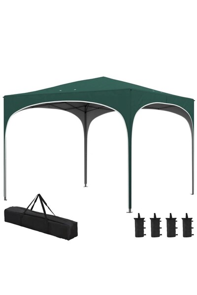 JollyMag Garden/terrace pavilion, metal frame, Oxford material, with stakes, ...