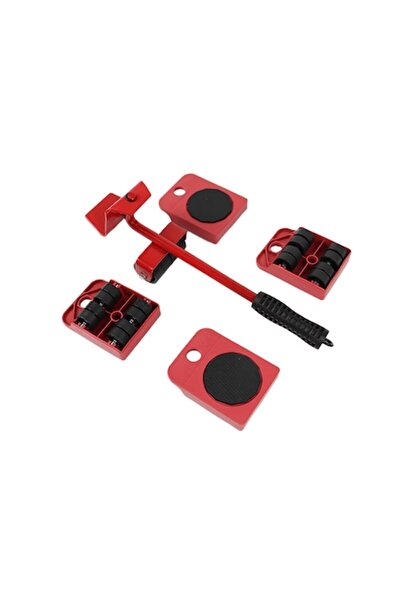 OEM Set transportat si ridicat mobila, cu role pentru ridicat si mutat obiecte grele, maxim 150 kg, Rosu