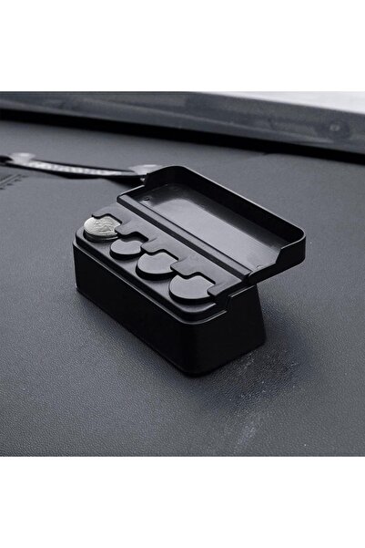 Generic Car Coin Holder | Universal Fit, Spring Loaded, Dustproof Lid, Office & Home Use