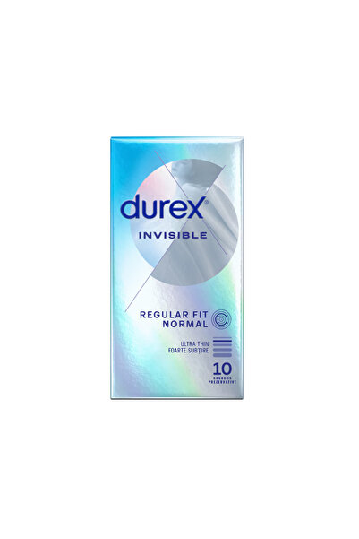 Durex Prezervative Invisible regular, 10 bucati