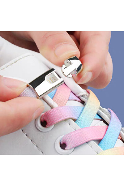 FIVIONT Elastic Shoelaces with Metal Buckle – Easy to Put on & Take Off, Flexible Comfortable Shoelaces (1 Pair)