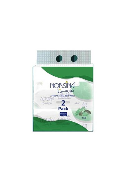 Norsina Norsina Wet Wipes 72 Pine Wipes* (2 Packs)