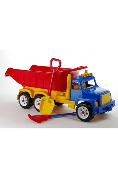JollyMag Camion Jumbo cu unelte, Burak, multicolor, 100x33x38 cm