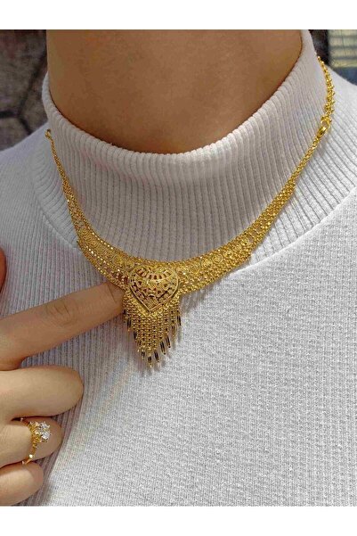 nasipkuyumcu 14 AYAR ÖZEL TASARIM HİNT KOLYE SET00203