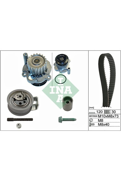 FAG Set Pompa Apa + Curea Dintata Audi A3/A4 B5/A4 B6 Ford Galaxy 1