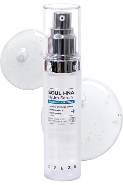 IZEZE سيروم سول إتش إن إيه هايدرو، ٣٠ مل، ١.٠١ أونصة سائلة | حمض الهيالورونيك للوجه، سيروم النياسيناميد، مرطب