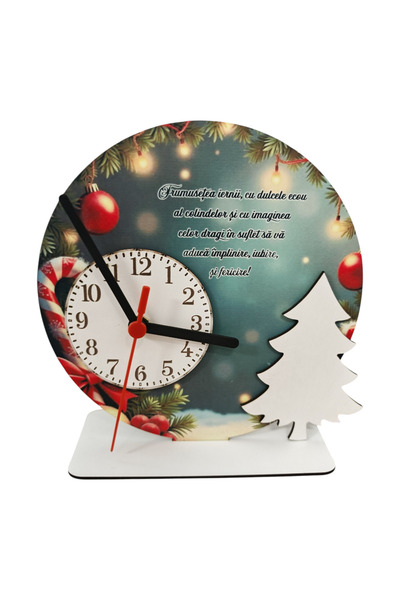 DLC Christmas decoration with clock