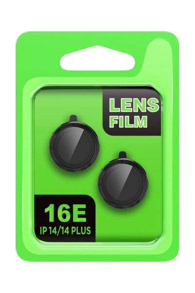 Khayra Apple iPhone 16E Raze Metal Camera Lens - Black-(5796) - Eszaoc4377-2376