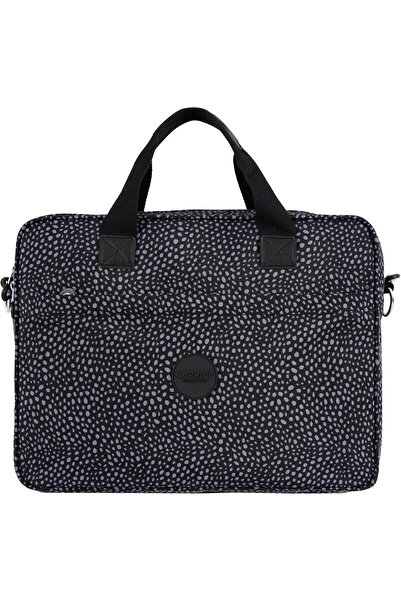 Caprice Collection حقيبة كمبيوتر محمول، مقاس 15.6 بوصة، نايلون مقاوم للماء، جيوب تنظيمية KP026 (رمادي فحمي)