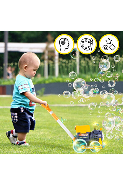 MalPlay Soap Balloon Generator Train, MalPlay, with batteries, sounds, lights, push handle and 2 s