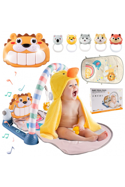 MalPlay Saltelua de joaca interactiva, cu Melodii vesele, Pian vertical detas...