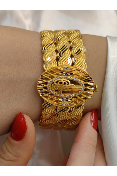 nasipkuyumcu TUĞRALI KELEPÇE ALTIN 8 AYAR KLP00107