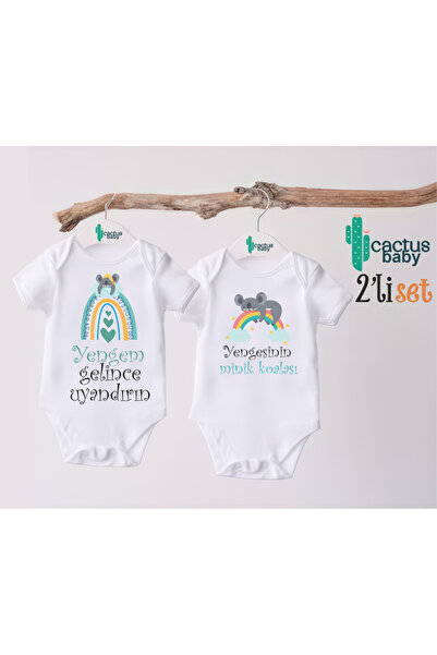 CACTUS COLLECTION Hala Yenge Written Optional Coala Baby Bodysuit 100% Cotton...