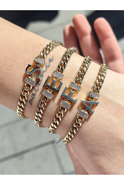 nasipkuyumcu 8 AYAR HARFLİ TARZ ALTIN BİLEKLİK KNY01960