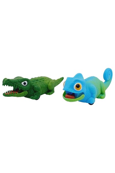 Lisinya Frictional Reptile Animals Set of 2 - Crocodile & Iguana (Lisinya) Tygoo