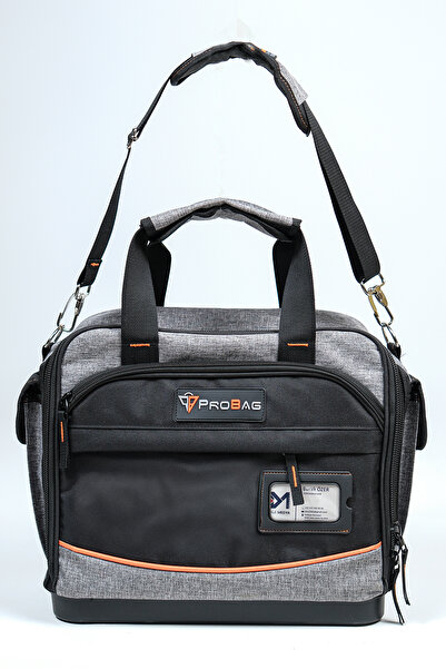 Probag Επαγγελματική τσάντα εργαλείων με πλήρη ανοιγόμενη θήκη με 28 θήκες, αδιάβροχη πλαστική βάση