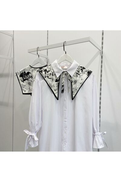 Faya Boutique Siyah Fiamma Desenli Muse Yaka