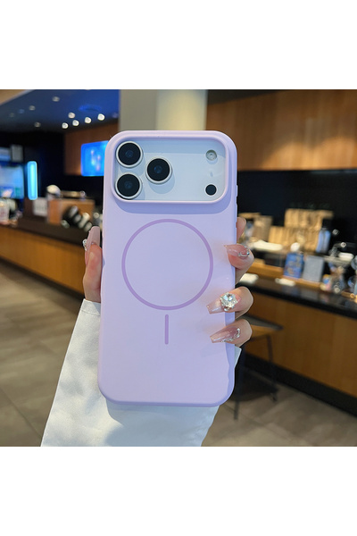 halkhouse iPhone 17 Pro Max Kılıf MagSafe Şarj Özellikli Metal Kamera Çerçeve...