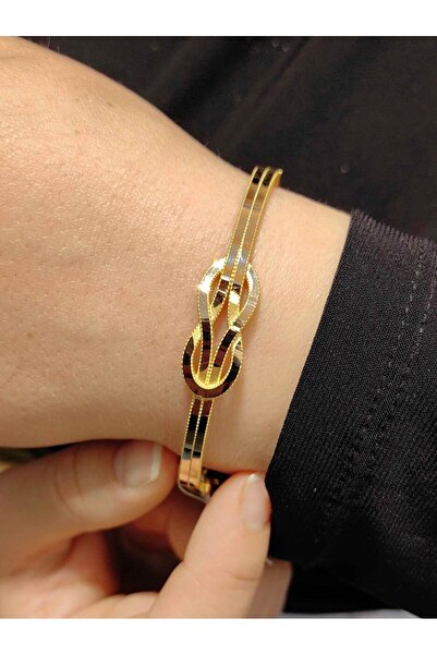 nasipkuyumcu 14 AYAR AJDA MODEL AŞK DÜĞÜMÜ ALTIN KELEPÇE KLP00645