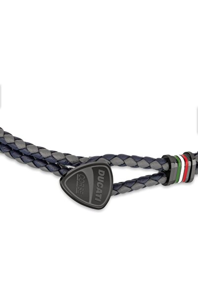 Ducati Scudetto Navy Bracelet For Men - DTAGB2137508, Medium, Stainless Steel, No Gemstone