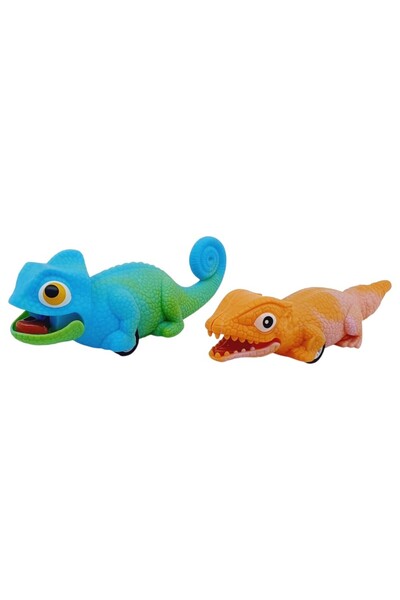 Lisinya Frictional Reptile Animals Set of 2 - Iguana & Dinosaur (Lisinya) Tygoo