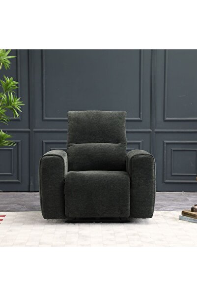 Danube Home كرسي كوانتم بمقعد واحد قابل للإمالة كهربائيًا من القماش - رمادي، ...