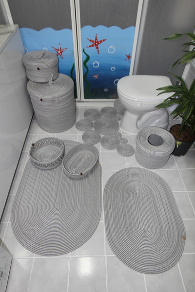 fa collection desing Bathroom Mat, Basket, Set, Dirty Laundry Basket, Detergent Holder, Makeup Basket, Organizer