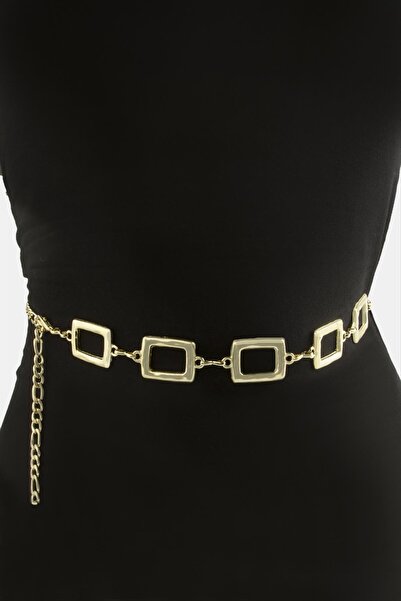Generic Brand Rectangular Metal Chain Belt
