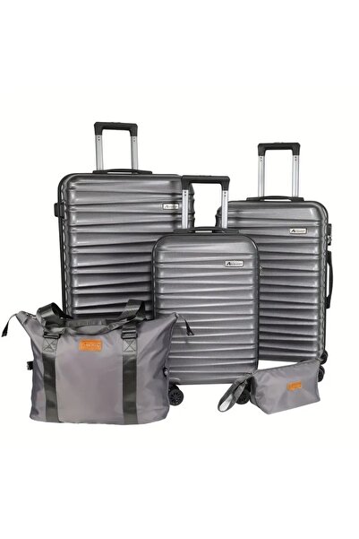 ELEGANT G Luggage Travel Suitcase Trolley Bag – Set of 5 pcs – With Spinner Wheels (20”+24”+28” inch) FIBER