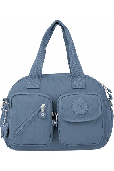 Caprice Collection Mini Satchel Crossbody, High-Grade Nylon, Zip-Top, Dual Fr...