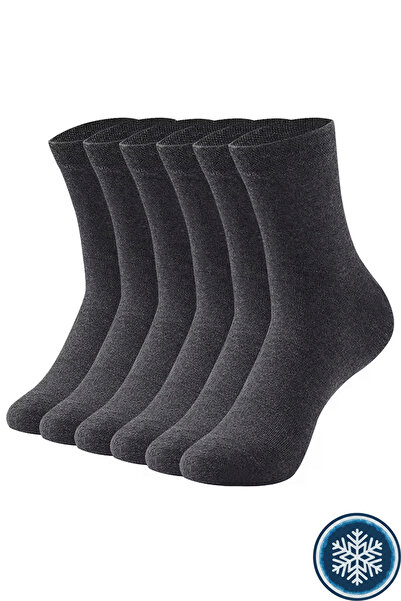 HRN Textile 6 قطع من الجوارب القطنية الطويلة للرجال التي تحافظ على الدفء في ا...