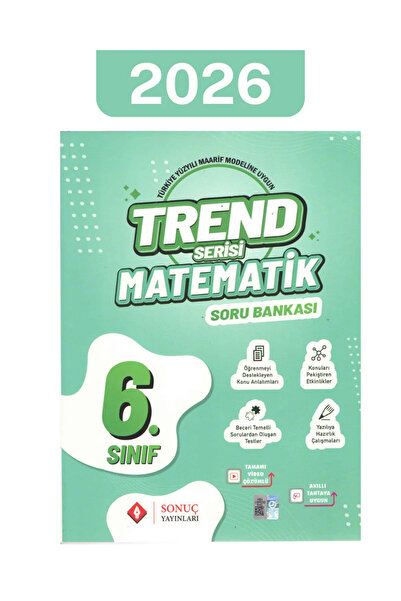 Sonuç Yayınları 6.Sınıf Sonuç Trend Serisi Matematik Soru Bankaları / Video Ç...