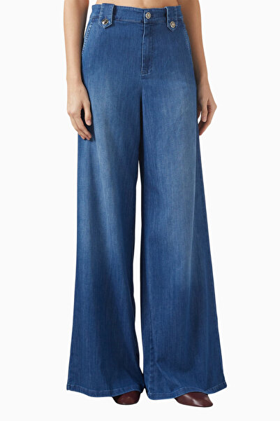 Marella Palazzo Wide Leg Denim Jeans, Modern and Elegant Cut