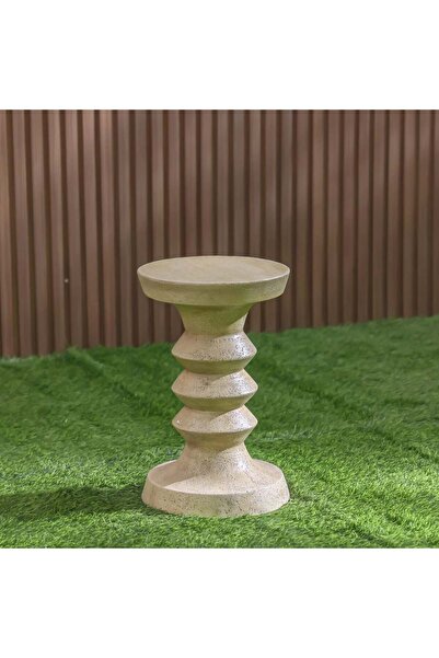 Danube Home Axis MGO Side Table - Multi Color Outdoor Garden Accessory - Stylish & Durable 31" x 31" x 48.5"