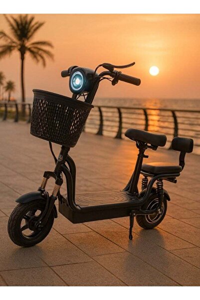 denix سكوتر كهربائي مع مقعد إضافي وسلة تخزين 36 فولت