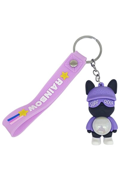 KIZIL سلسلة مفاتيح من السيليكون مع شكل وإضاءة - سوبي روك - أرجواني