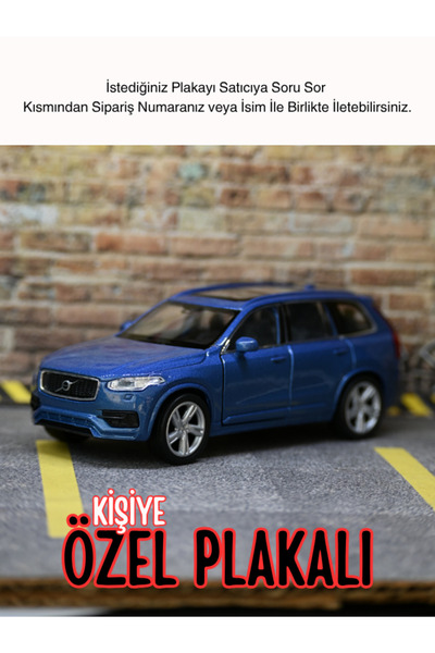 bebeym Volvo xc90 Oyuncak Araba - Volvo Xc90 Metal Araba - Kişiye Özel Hediye...