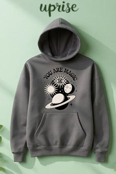 Vordevia You Are Magic με τύπωμα Φούτερ από βαμβάκι με oversized κλωστές O