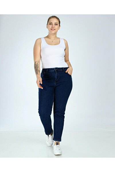 Işşıl 505-Зав'язка на зап'ясті, широкі штанини, великий розмір, еластичні джинси