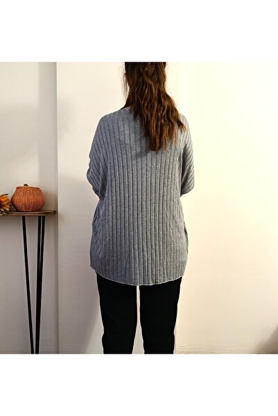 Butik Şans V-Neck Ribbed Italian Knit Blouse